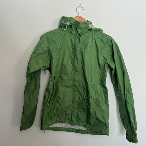 Mountain Equipment Co-Op. Womens. Zip Rain Jacket. Size Medium. Green Color. - Picture 1 of 14